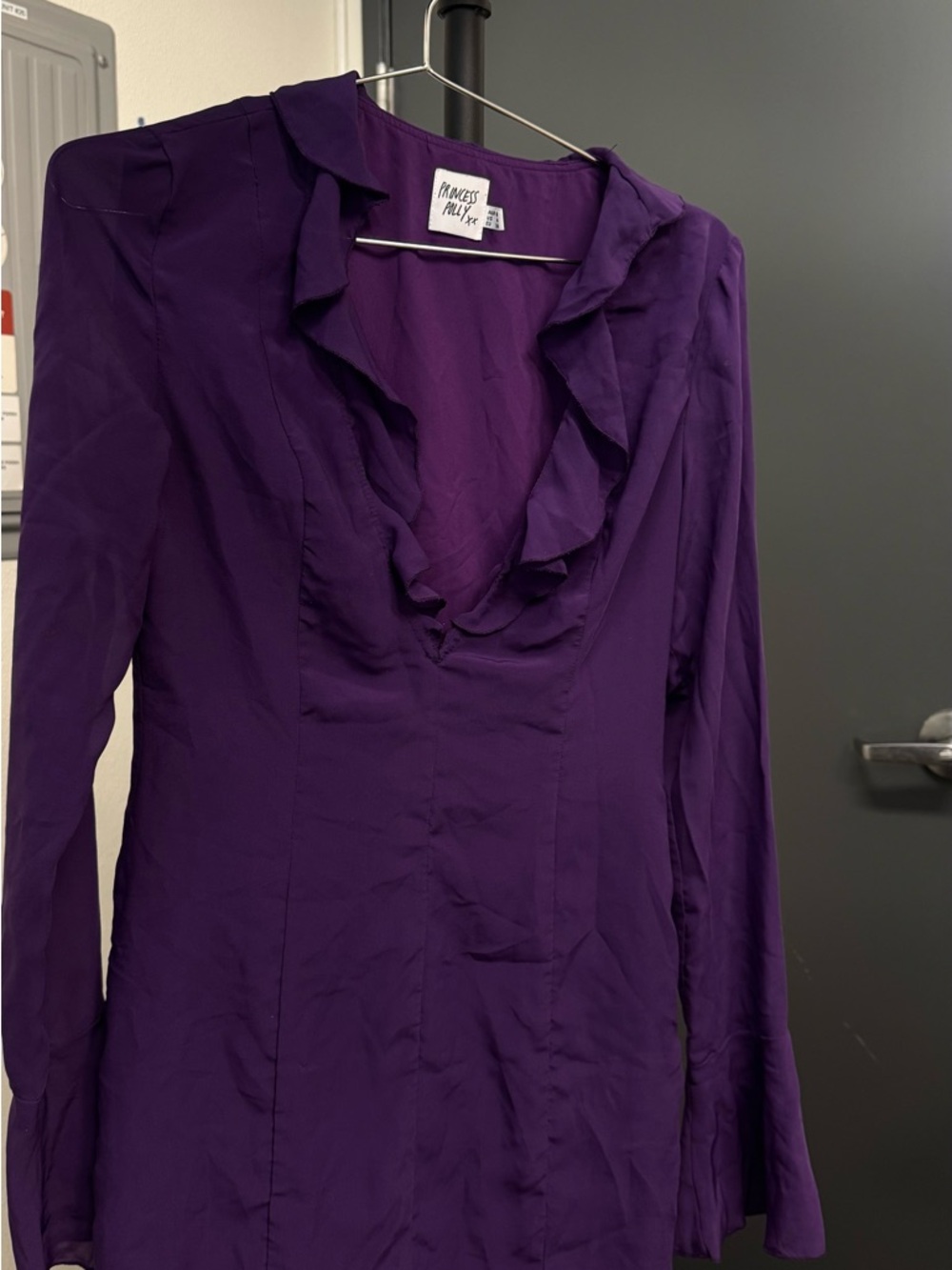 Princess Polly Purple Ruffle Dress - Picture 3 of 5